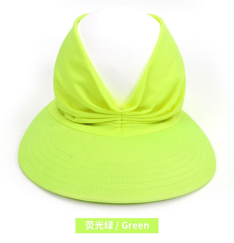 New hat Women's Sun hat Baseball cap Women's UV resistant personality adult empty top hat