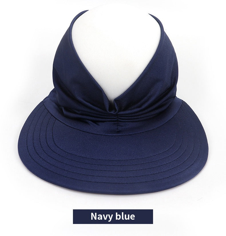 New hat Women's Sun hat Baseball cap Women's UV resistant personality adult empty top hat