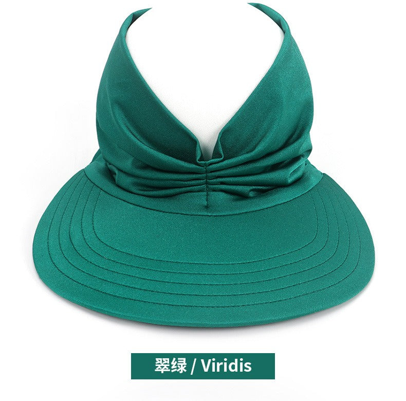 New hat Women's Sun hat Baseball cap Women's UV resistant personality adult empty top hat