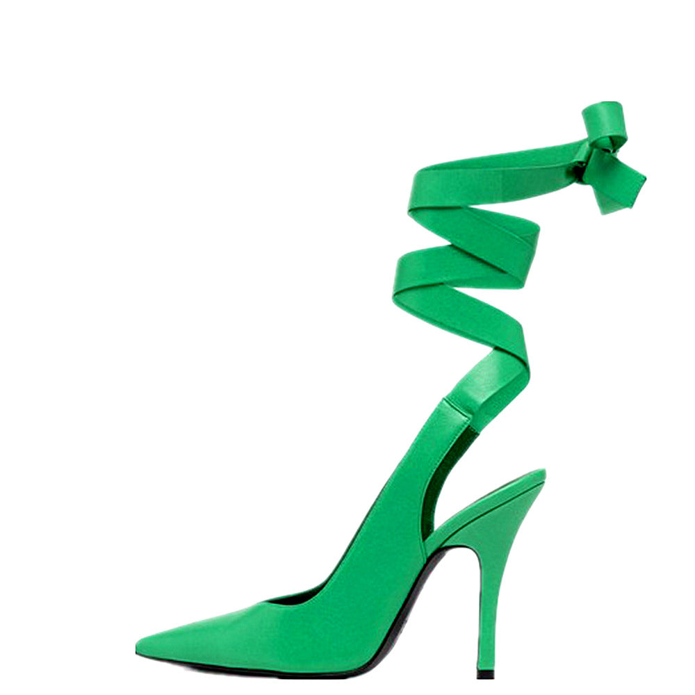 processing time:3-5 days after placing orders--Pointed Toe Slingback Stiletto Sandals New Summer Women Shoes Low-top Fashion Large Size High-heeled Shoes Gift for Girl