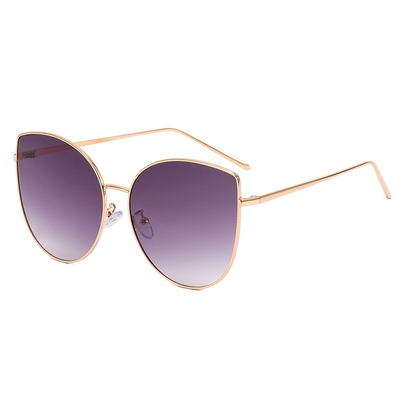 Fashion Cat Eye Sunglasses Men and Women Vintage Metal Frame Classic Gradient Sun Glasses Female Oculos De Sol Feminino UV400