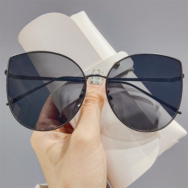 Fashion Cat Eye Sunglasses Men and Women Vintage Metal Frame Classic Gradient Sun Glasses Female Oculos De Sol Feminino UV400